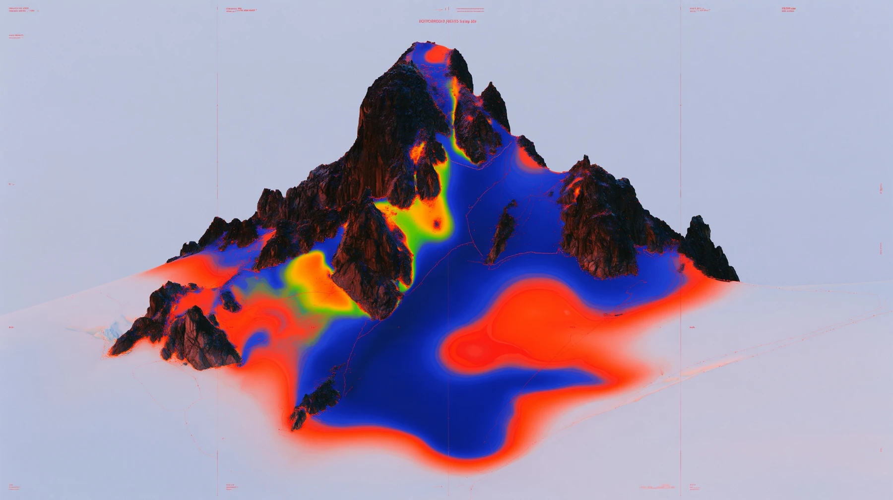 AIGC — 128 · 山体与色谱视觉实验
