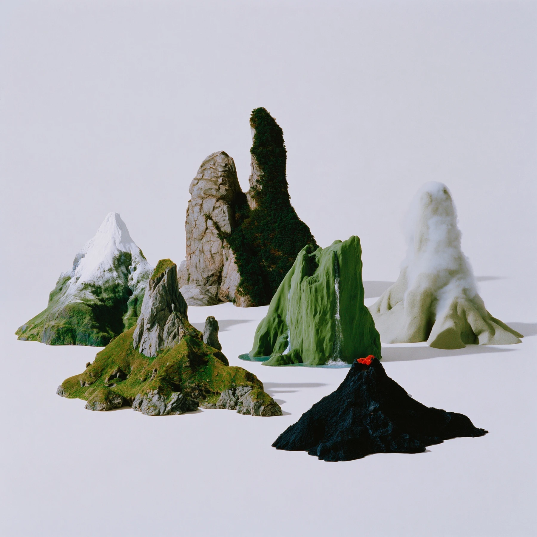 AIGC — 130 · 山体与色谱视觉实验